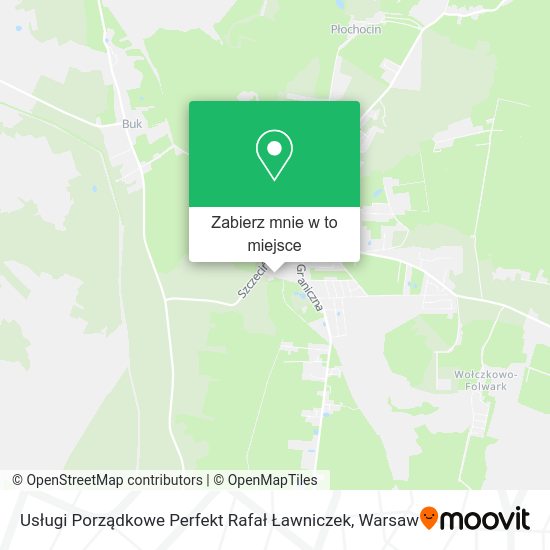 Mapa Usługi Porządkowe Perfekt Rafał Ławniczek