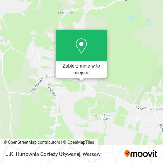 Mapa J.K. Hurtownia Odzieży Używanej