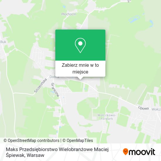 Mapa Maks Przedsiębiorstwo Wielobranżowe Maciej Śpiewak