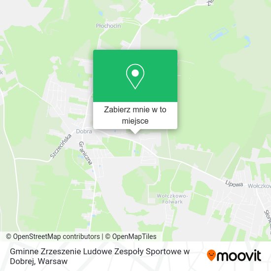 Mapa Gminne Zrzeszenie Ludowe Zespoły Sportowe w Dobrej