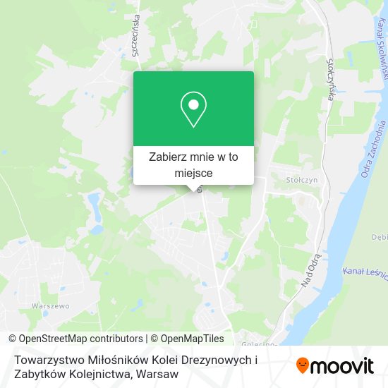 Mapa Towarzystwo Miłośników Kolei Drezynowych i Zabytków Kolejnictwa