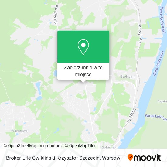 Mapa Broker-Life Ćwikliński Krzysztof Szczecin