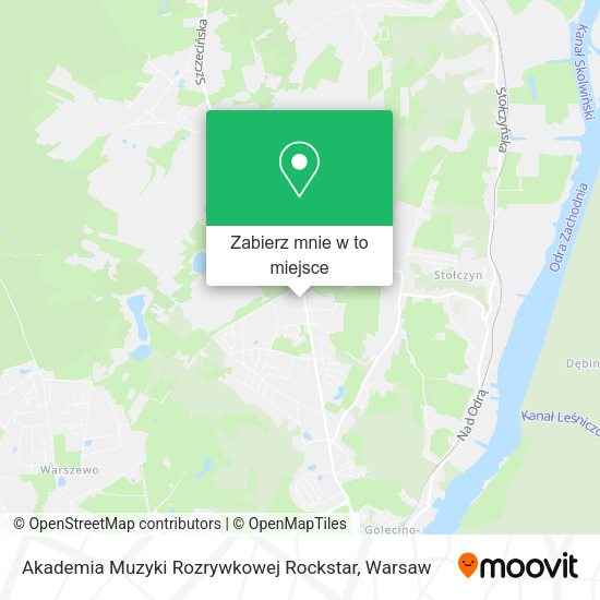 Mapa Akademia Muzyki Rozrywkowej Rockstar