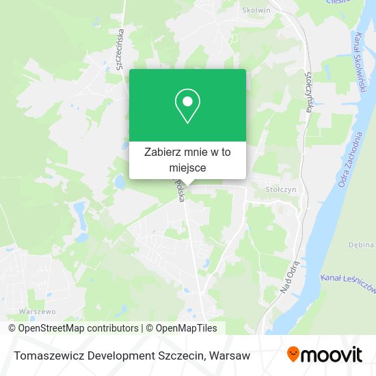 Mapa Tomaszewicz Development Szczecin