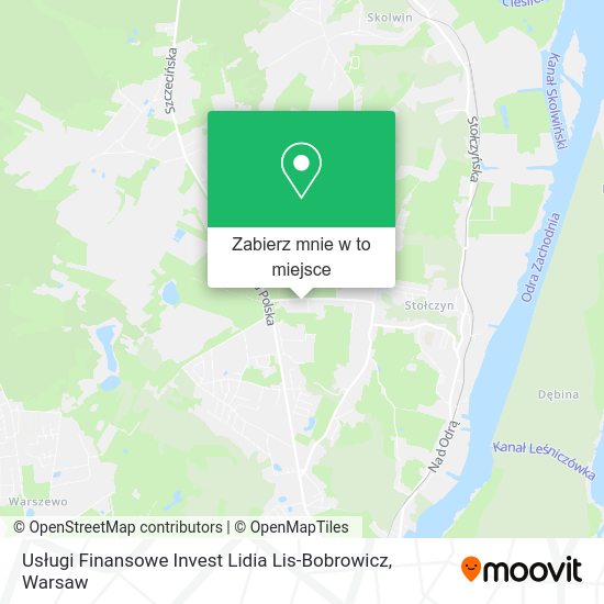 Mapa Usługi Finansowe Invest Lidia Lis-Bobrowicz