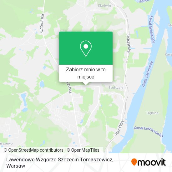 Mapa Lawendowe Wzgórze Szczecin Tomaszewicz