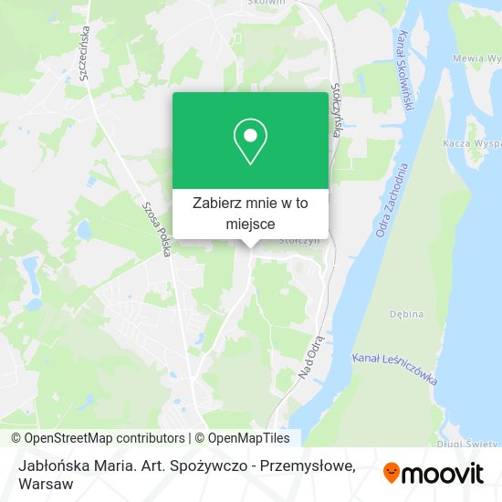 Mapa Jabłońska Maria. Art. Spożywczo - Przemysłowe