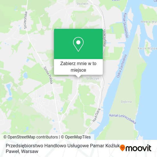 Mapa Przedsiębiorstwo Handlowo Usługowe Pamar Koźluk Paweł