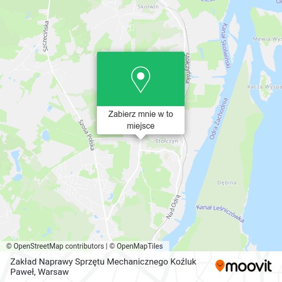 Mapa Zakład Naprawy Sprzętu Mechanicznego Koźluk Paweł