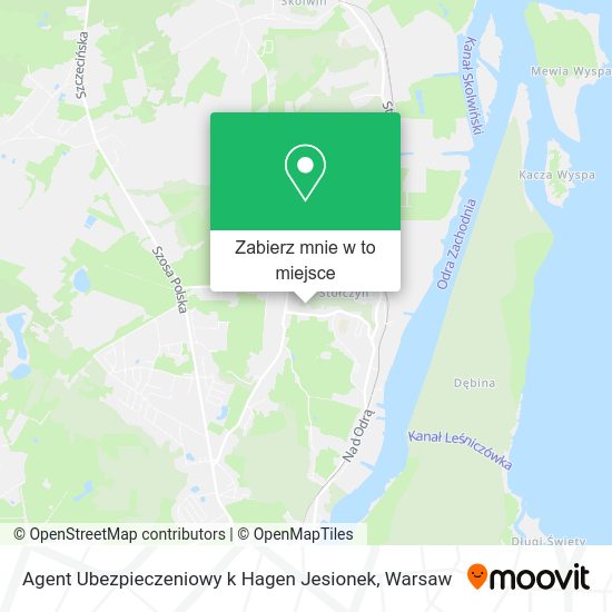 Mapa Agent Ubezpieczeniowy k Hagen Jesionek