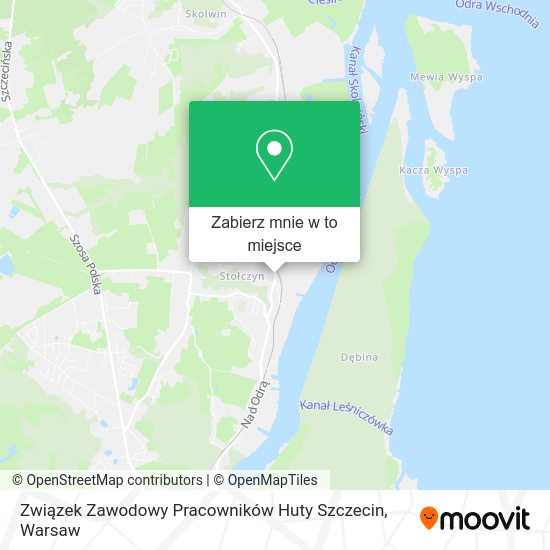 Mapa Związek Zawodowy Pracowników Huty Szczecin