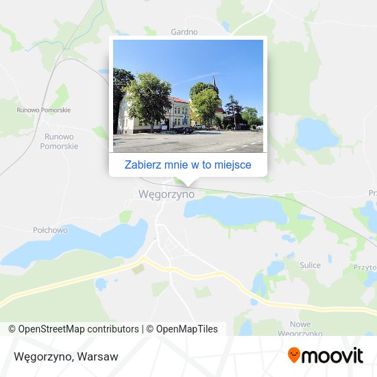 Mapa Węgorzyno