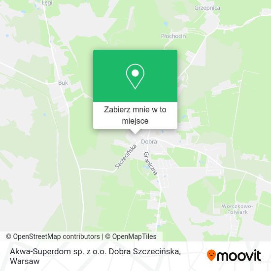 Mapa Akwa-Superdom sp. z o.o. Dobra Szczecińska