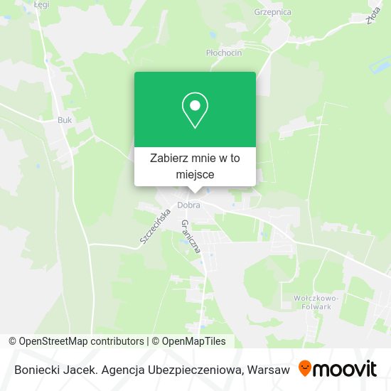 Mapa Boniecki Jacek. Agencja Ubezpieczeniowa