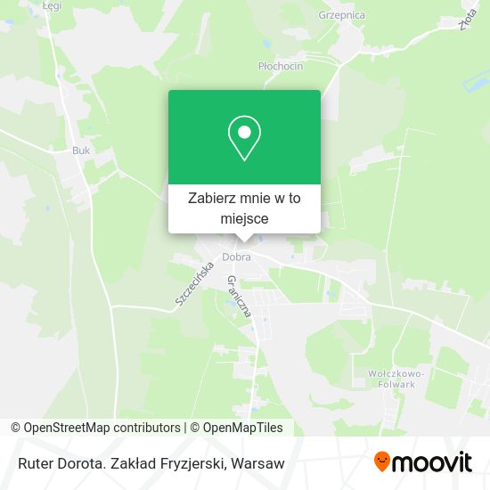 Mapa Ruter Dorota. Zakład Fryzjerski