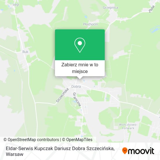 Mapa Eldar-Serwis Kupczak Dariusz Dobra Szczecińska