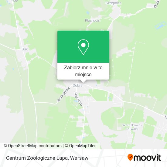 Mapa Centrum Zoologiczne Lapa