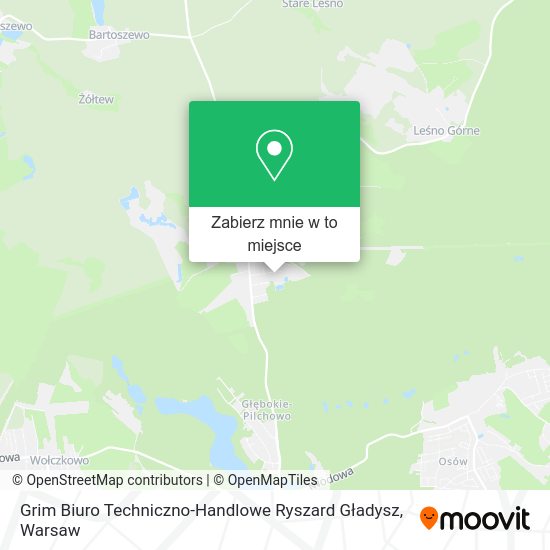 Mapa Grim Biuro Techniczno-Handlowe Ryszard Gładysz