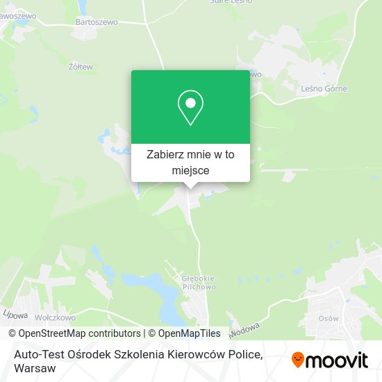 Mapa Auto-Test Ośrodek Szkolenia Kierowców Police