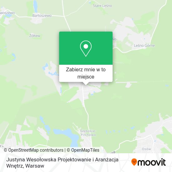 Mapa Justyna Wesołowska Projektowanie i Aranżacja Wnętrz