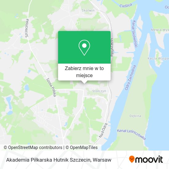 Mapa Akademia Piłkarska Hutnik Szczecin