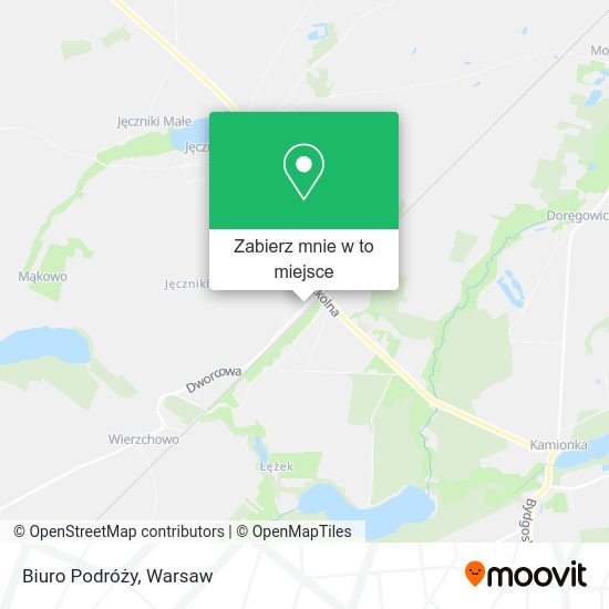 Mapa Biuro Podróży