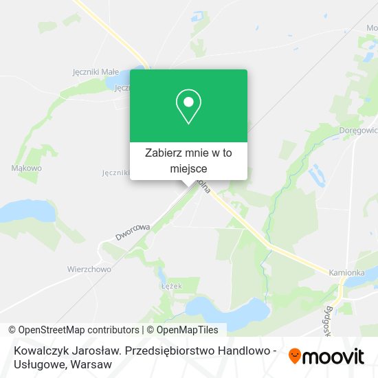 Mapa Kowalczyk Jarosław. Przedsiębiorstwo Handlowo - Usługowe