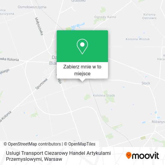 Mapa Uslugi Transport Ciezarowy Handel Artykulami Przemyslowymi