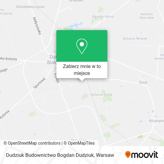 Mapa Dudziuk Budownictwo Bogdan Dudziuk