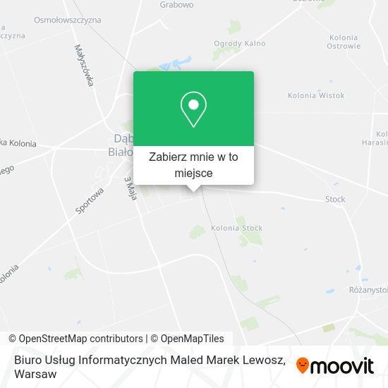 Mapa Biuro Usług Informatycznych Maled Marek Lewosz