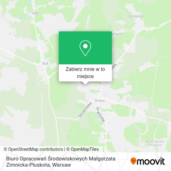 Mapa Biuro Opracowań Środowiskowych Małgorzata Zimnicka-Pluskota