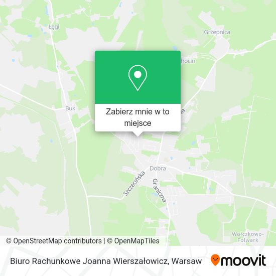 Mapa Biuro Rachunkowe Joanna Wierszałowicz