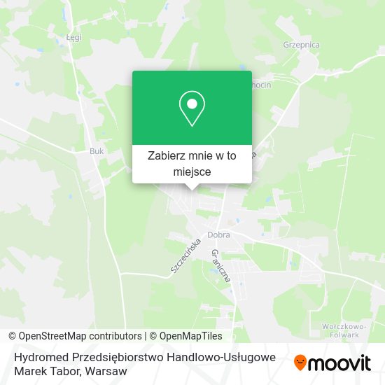 Mapa Hydromed Przedsiębiorstwo Handlowo-Usługowe Marek Tabor