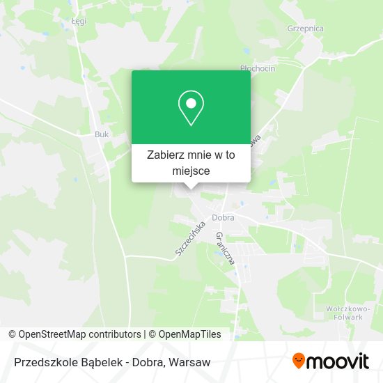 Mapa Przedszkole Bąbelek - Dobra