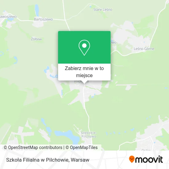 Mapa Szkoła Filialna w Pilchowie