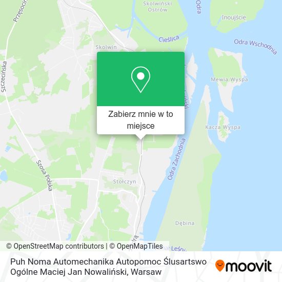 Mapa Puh Noma Automechanika Autopomoc Ślusartswo Ogólne Maciej Jan Nowaliński