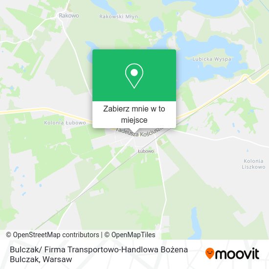 Mapa Bulczak/ Firma Transportowo-Handlowa Bożena Bulczak