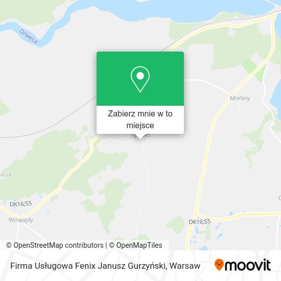 Mapa Firma Usługowa Fenix Janusz Gurzyński