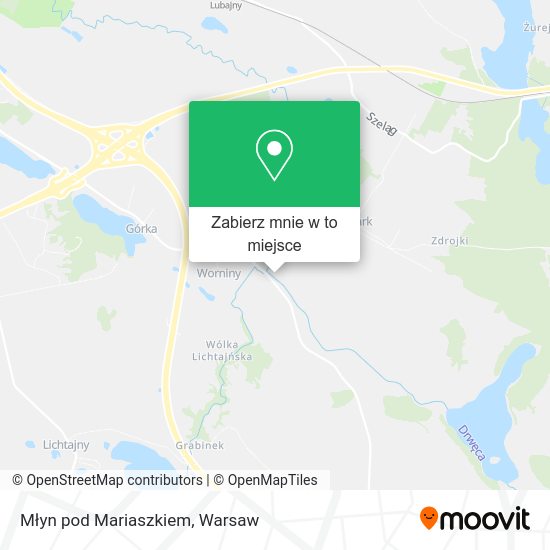 Mapa Młyn pod Mariaszkiem