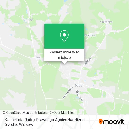 Mapa Kancelaria Radcy Prawnego Agnieszka Nizner Gorska