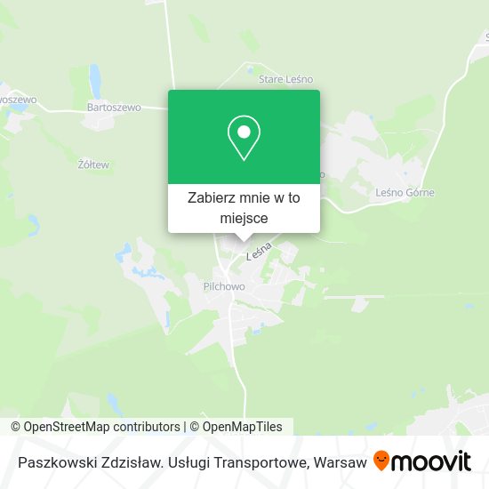 Mapa Paszkowski Zdzisław. Usługi Transportowe