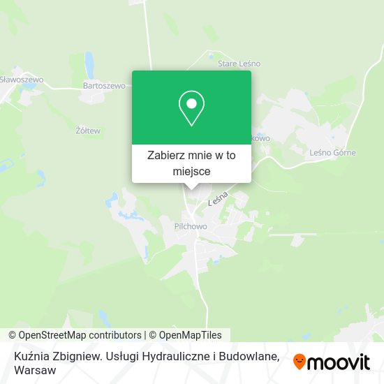 Mapa Kuźnia Zbigniew. Usługi Hydrauliczne i Budowlane