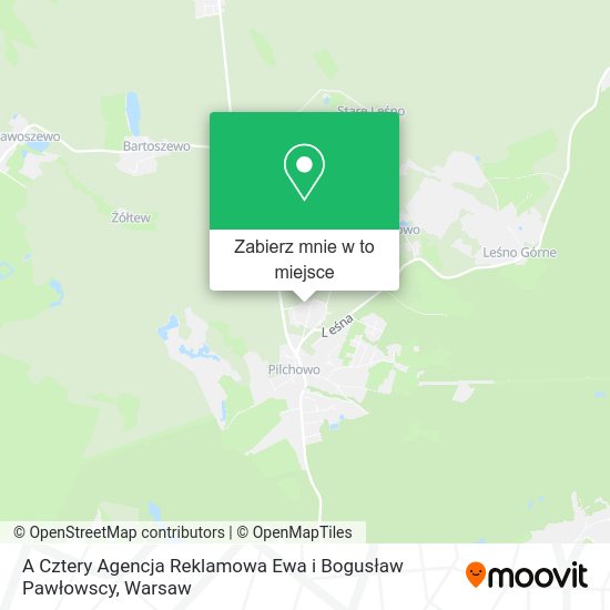 Mapa A Cztery Agencja Reklamowa Ewa i Bogusław Pawłowscy