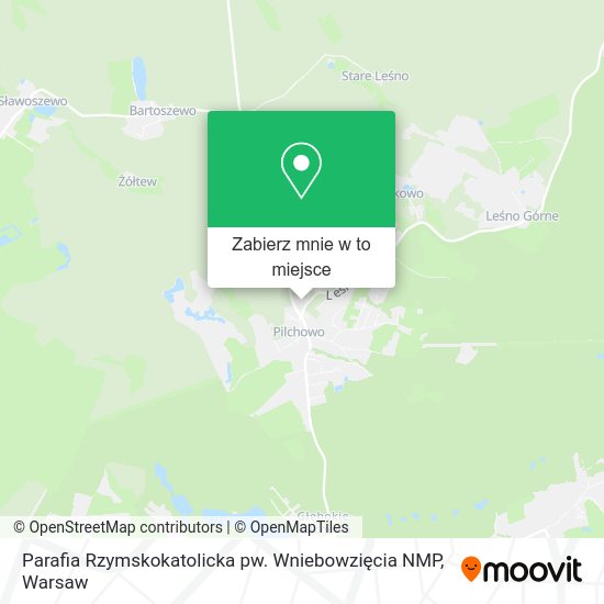 Mapa Parafia Rzymskokatolicka pw. Wniebowzięcia NMP