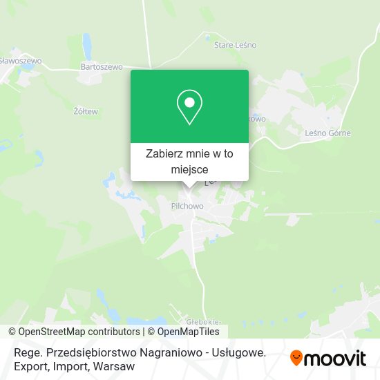 Mapa Rege. Przedsiębiorstwo Nagraniowo - Usługowe. Export, Import