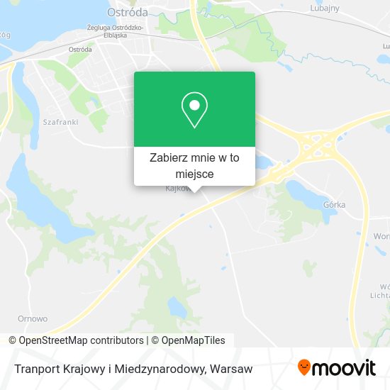 Mapa Tranport Krajowy i Miedzynarodowy