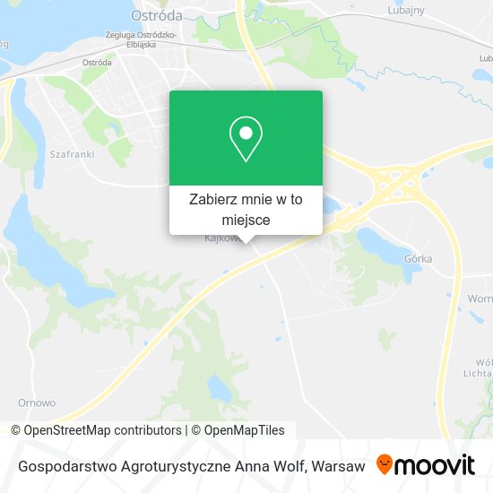 Mapa Gospodarstwo Agroturystyczne Anna Wolf