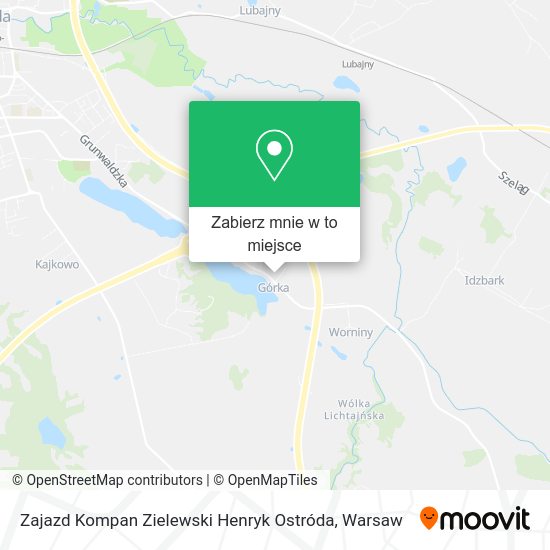 Mapa Zajazd Kompan Zielewski Henryk Ostróda