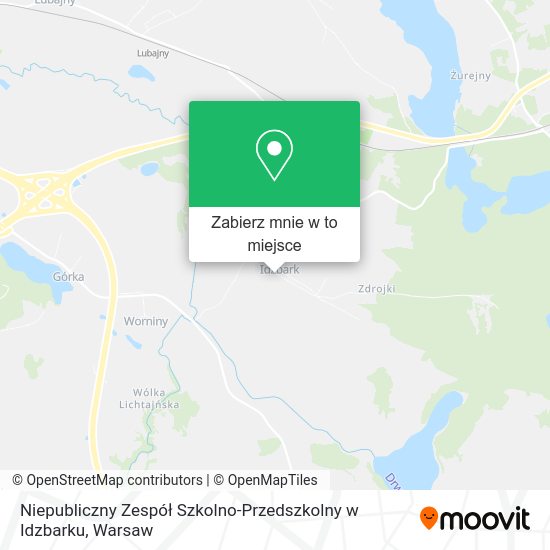 Mapa Niepubliczny Zespół Szkolno-Przedszkolny w Idzbarku