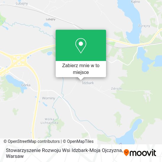 Mapa Stowarzyszenie Rozwoju Wsi Idzbark-Moja Ojczyzna